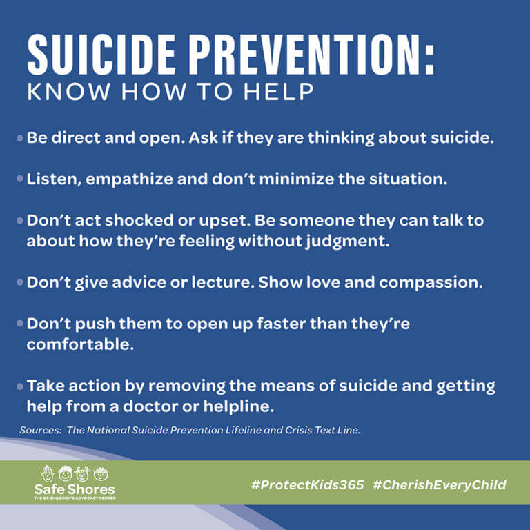 Suicide Prevention The Facts Warning Signs And How To Help Safe Shores 9113